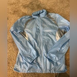 Light Blue Windbreaker Jacket